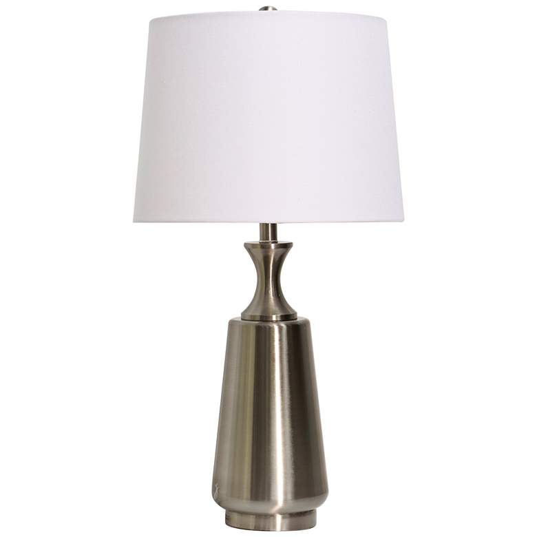 Driscoll Brushed Brass Metal Vase Table Lamp