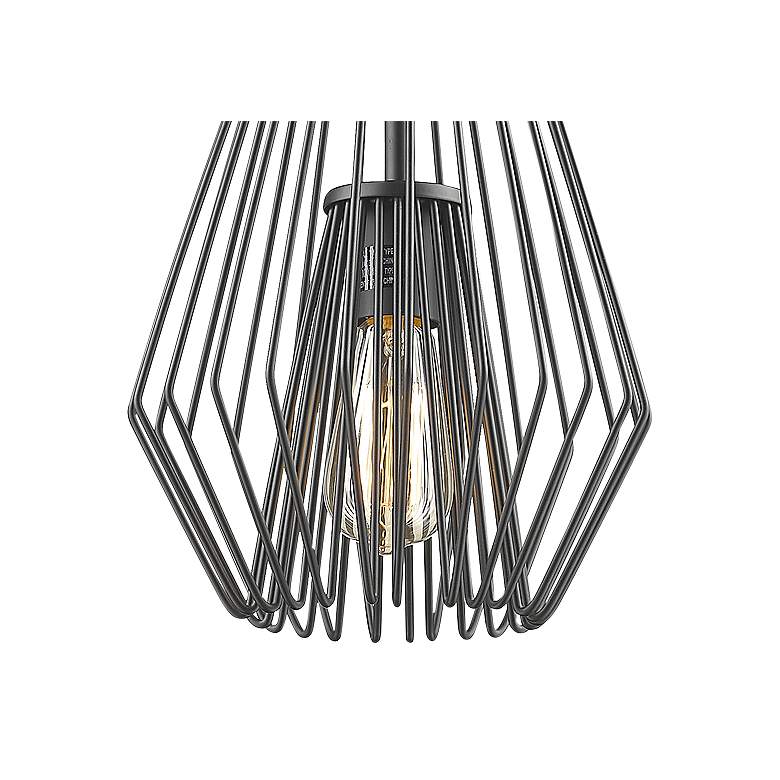 Quintus 9 1/4" Wide Matte Black Mini Pendant Light