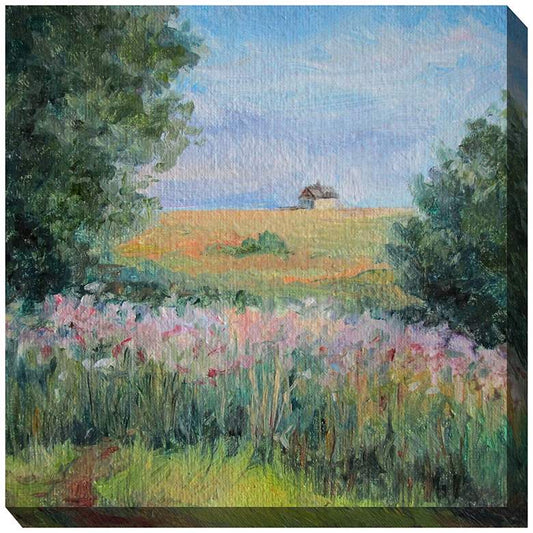 Long Way Home 24" Square All-Weather Outdoor Canvas Wall Art