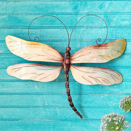 Eangee Dragonfly 14" Wide Pearl Capiz Shell Wall Art