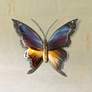 Graceful Butterfly II 24" Wide Outdoor Metal Wall Art