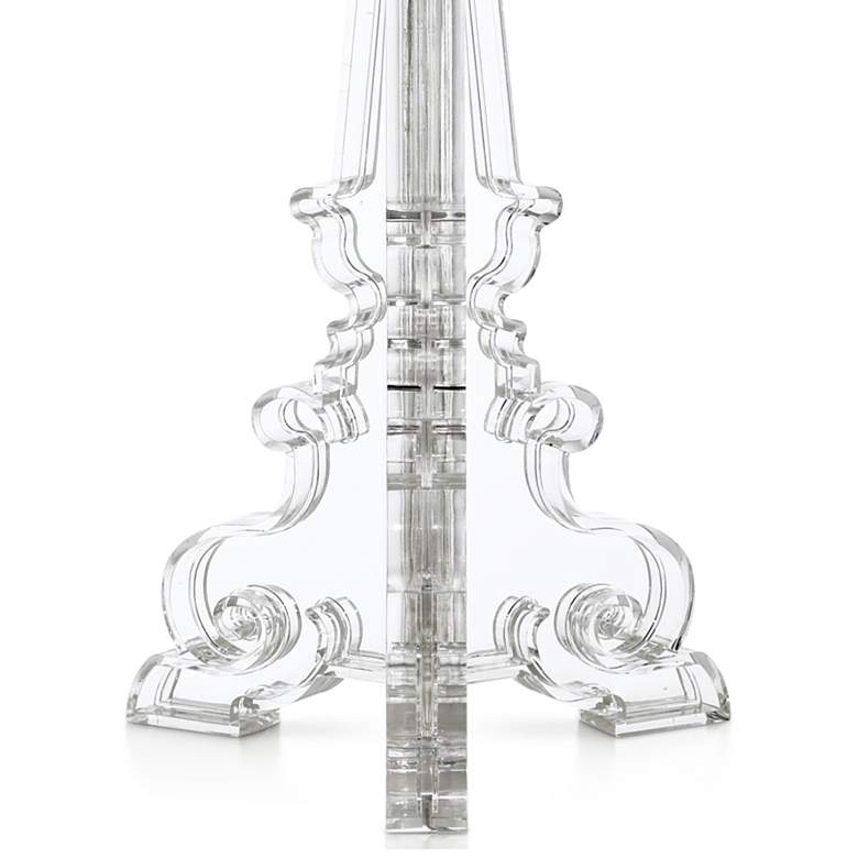 Baroque Clear Acrylic 20" High Accent Table Lamp