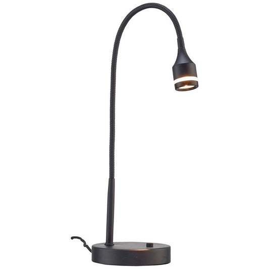Sawyer Matte Black LED Wireless Charging Desk Lamp