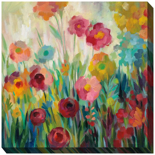 Merriment 24" Square All-Weather Outdoor Canvas Wall Art