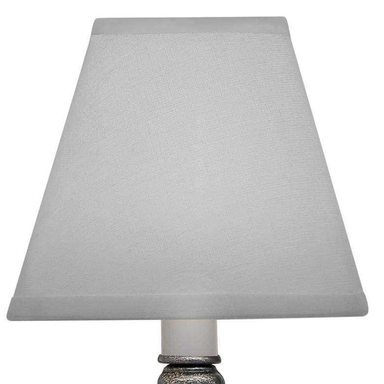 10 1/2" High Charcoal Metal Accent Table Lamp
