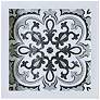 Black and White Tiles 14" Square 3-Piece Wall Art Set