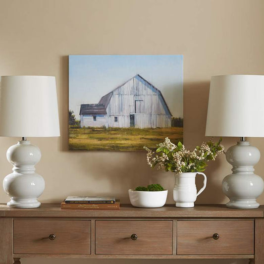 Old White Barn 24" Wide Canvas Wall Art