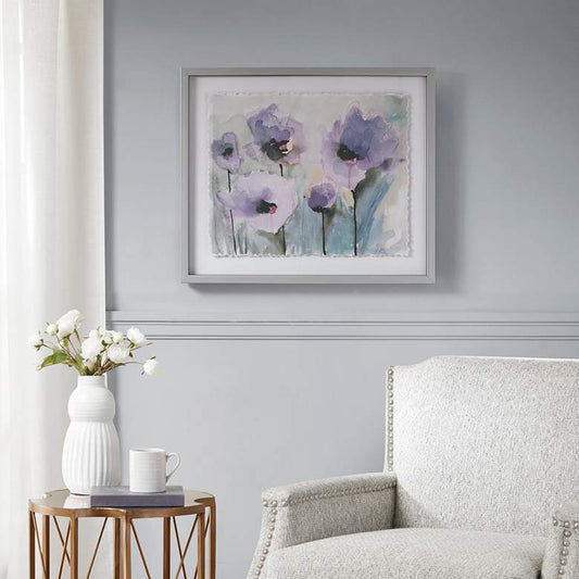 Lilac Blooming Spring 25" Wide Framed Wall Art