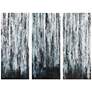 Birch Forest 35" High 3-Piece Canvas Wall Art Set