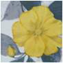 Yellow Bloom 30" Square Canvas Wall Art