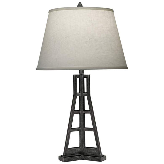 28" High Charcoal Metal Accent Table Lamp