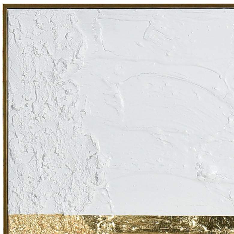 Saba 23 3/4" Square Brushed Gold Framed Wall Art