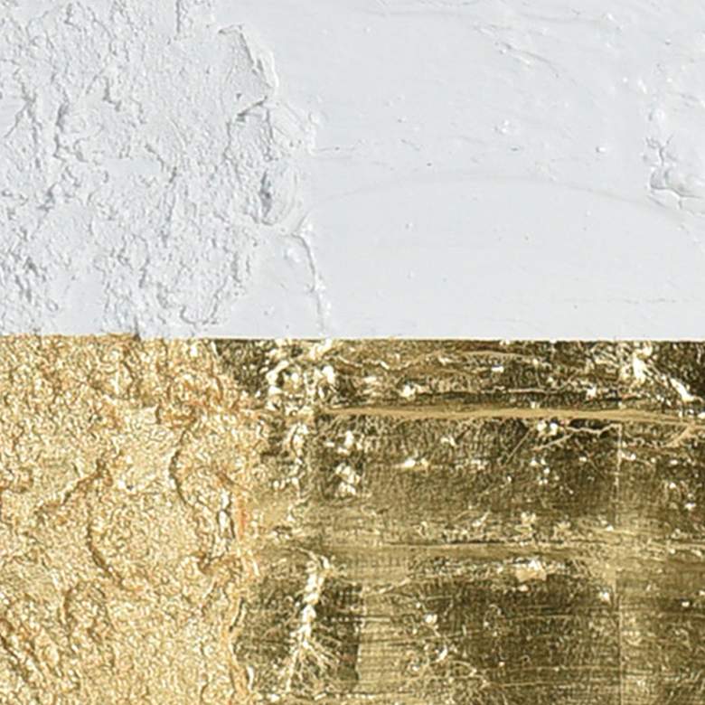 Saba 23 3/4" Square Brushed Gold Framed Wall Art