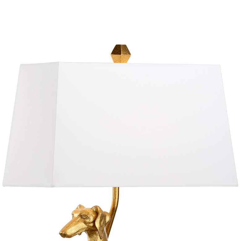Flossie 17"H Left Antique Gold Accent Table Lamp