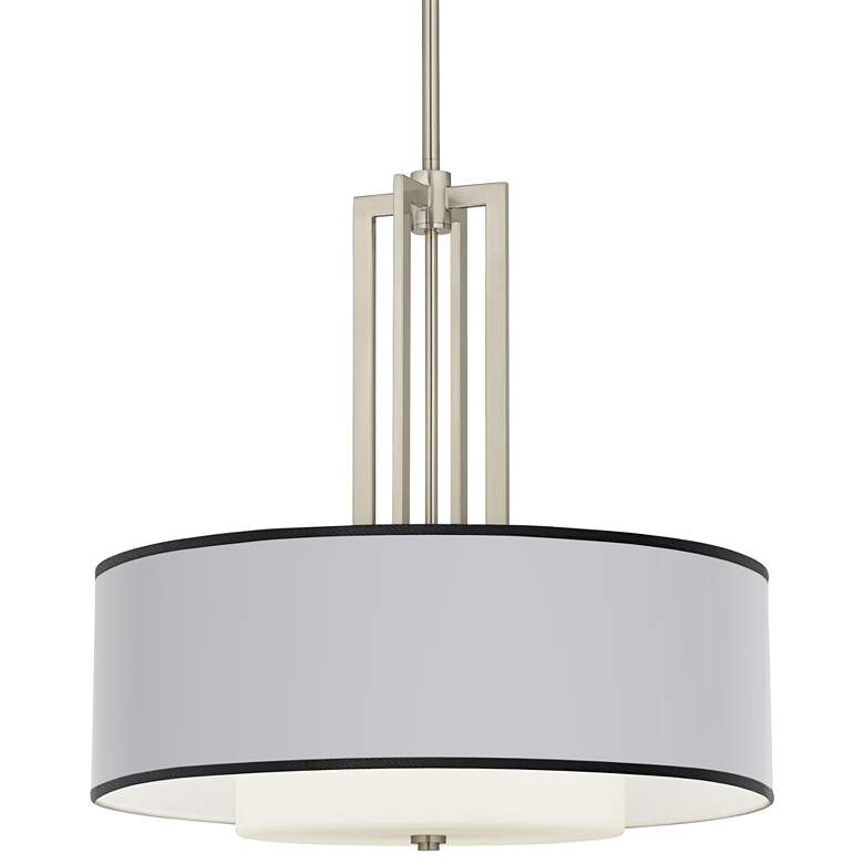 Carey 24" Brushed Nickel 4-Light Chandelier