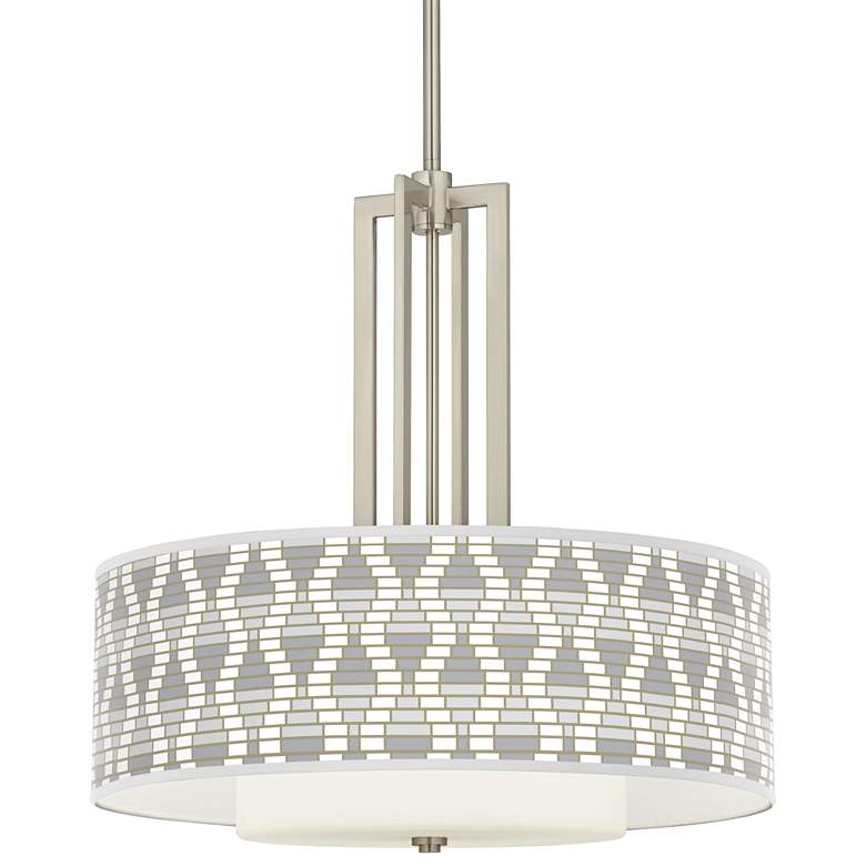 Carey 24" Brushed Nickel 4-Light Chandelier