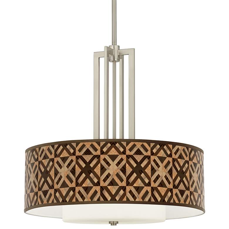 Carey 24" Brushed Nickel 4-Light Chandelier