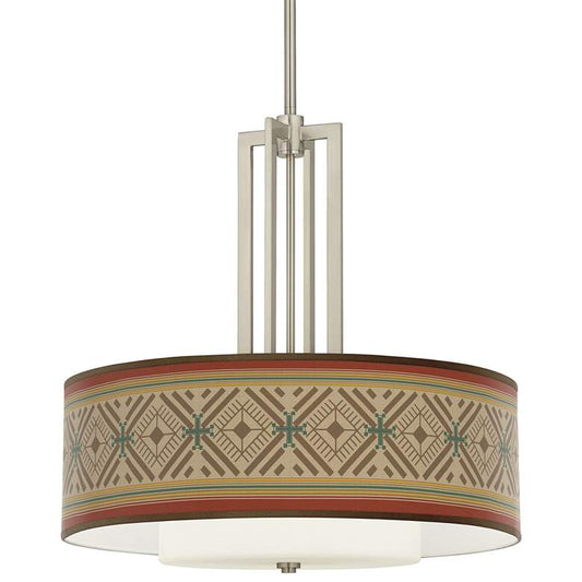 Desert Diamonds Carey 24" Brushed Nickel 4-Light Chandelier