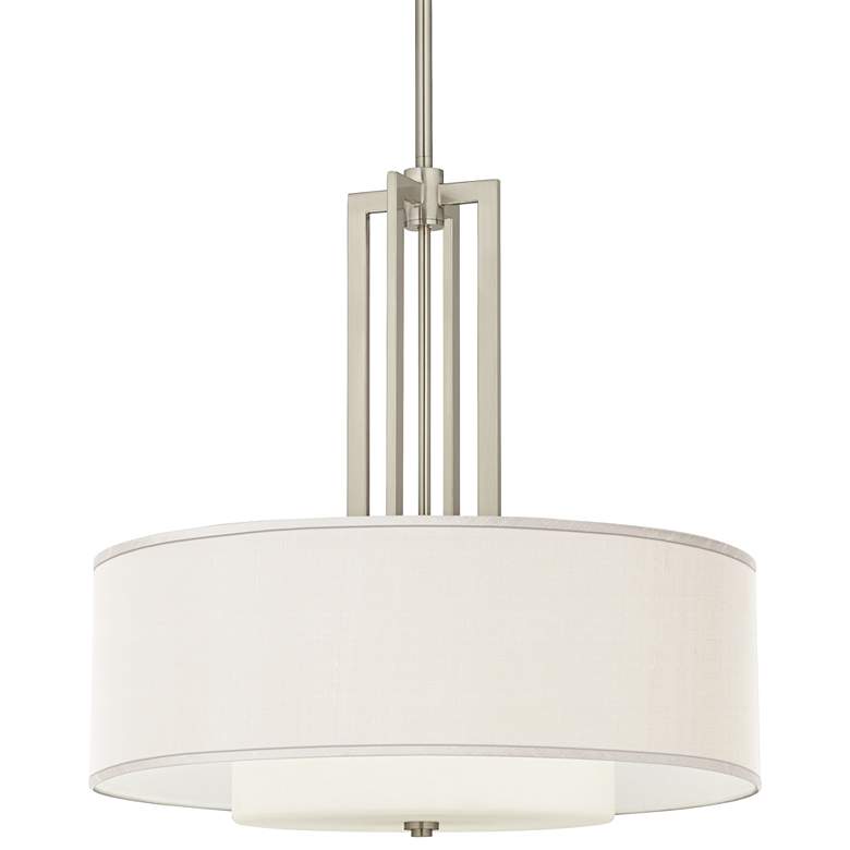 Carey 24" Brushed Nickel 4-Light Chandelier