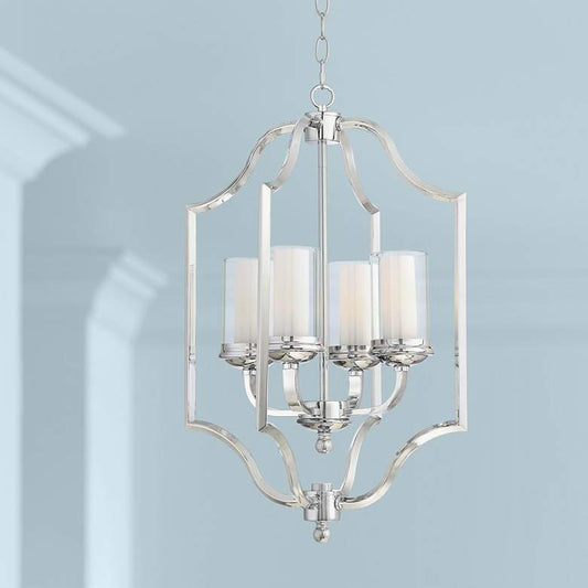 Possini Euro Elliot Lake 16 3/4" Wide Chrome Foyer Pendant