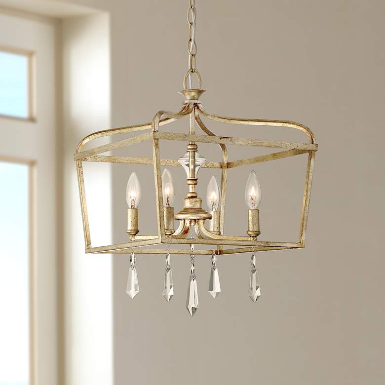 Laurel Estate 14 1/4" Wide Brio Gold 4-Light Pendant