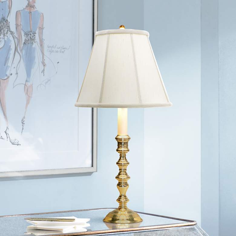 Pomfret Polished Brass 20" High Accent Table Lamp
