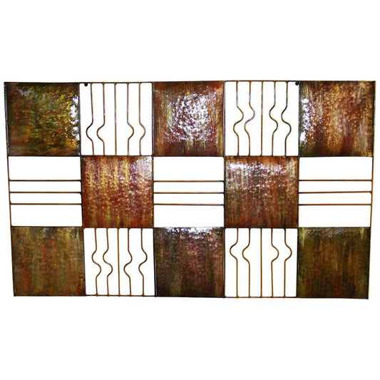 Web Squares 30" Wide Metal Wall Art