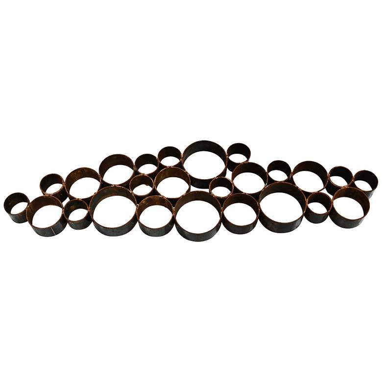 Industrial Open Dots 35 3/4" Wide Metal Wall Art