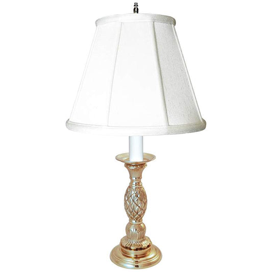 Providence Pewter Candlestick Pineapple Table Lamp
