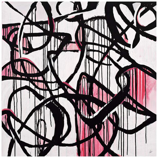 Merging Seams II 24" Square Stretched Canvas Wall Art