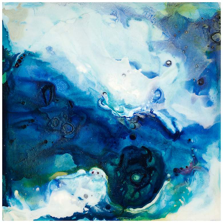 Crystal Plunge 30" Square Stretched Canvas Wall Art