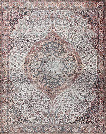 Loloi II Wynter Collection WYN-02 Auburn / Multi, Traditional 8'-6" x 11'-6" Area Rug