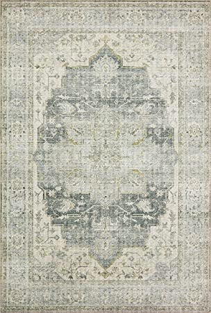 Loloi II Skye Collection SKY-03 Turquoise / Terracotta, Traditional 2'-0" x 5'-0" Accent Rug