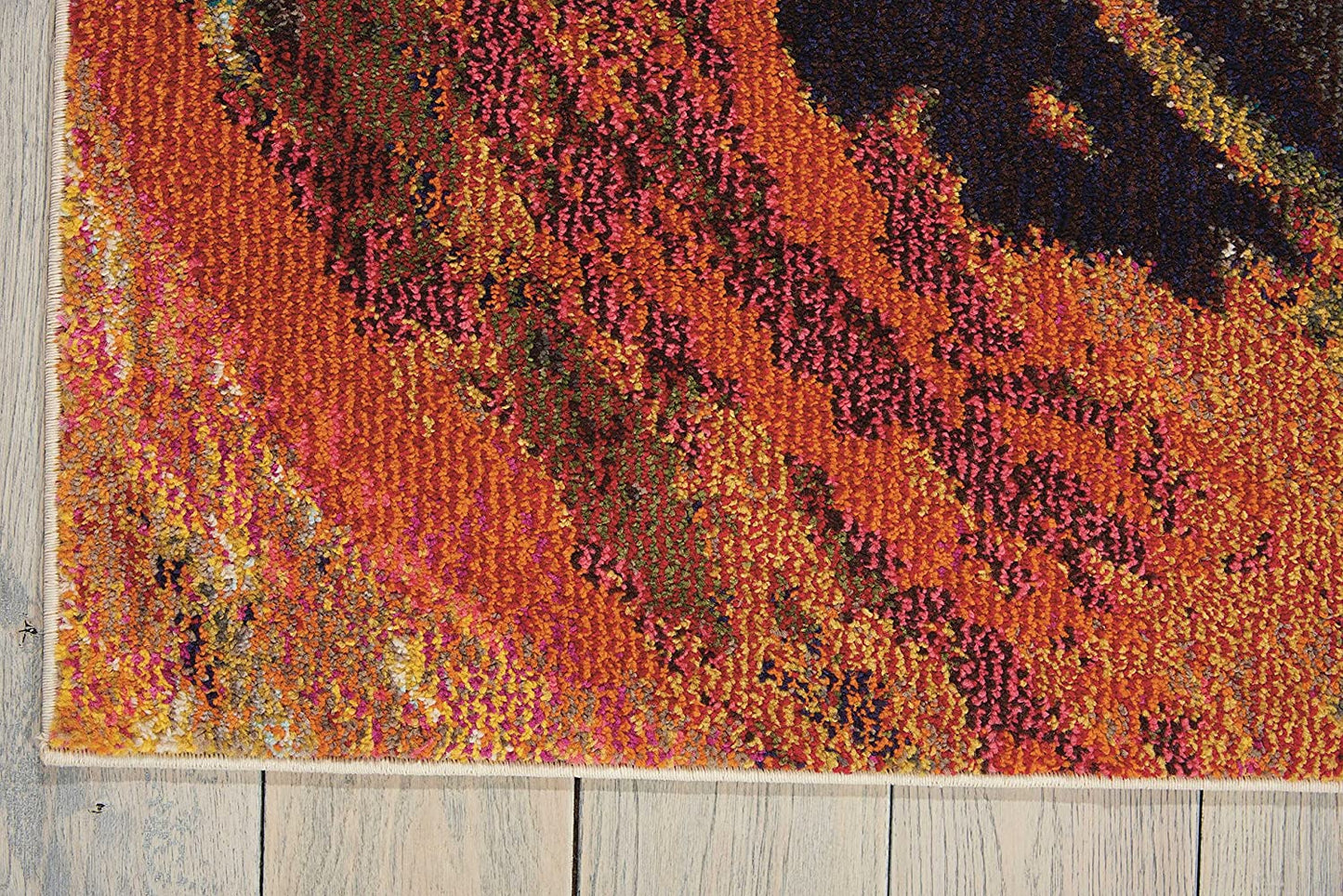 Celestial Modern Bohemian Wave Multicolored Area Rug