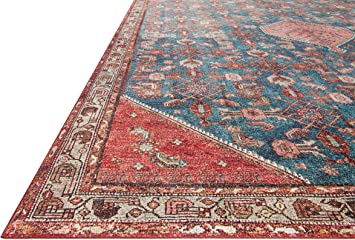 Loloi II Layla Collection LAY-02 Spice / Marine, Traditional 3'-6" x 5'-6" Accent Rug