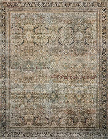 Loloi II Layla Collection LAY-02 Spice / Marine, Traditional 7'-6" x 9'-6" Area Rug