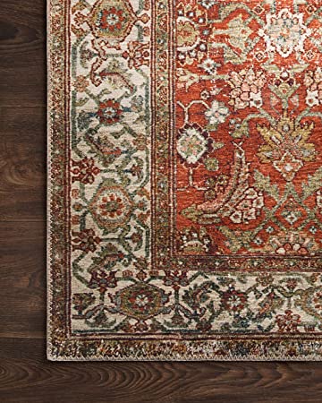 Loloi II Layla Collection LAY-02 Spice / Marine, Traditional 3'-6" x 5'-6" Accent Rug