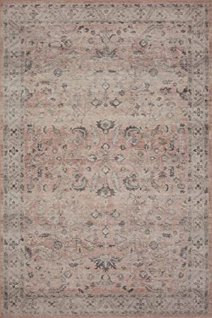 Loloi II Hathaway Collection HTH-05 Steel / Ivory, Traditional 7'-6" x 9'-6" Area Rug