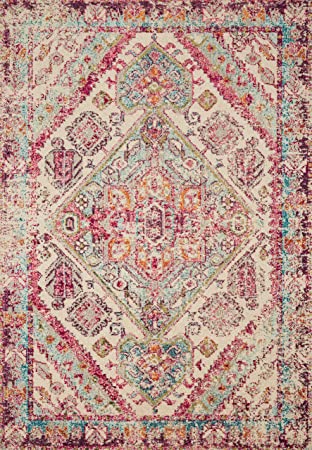 Loloi II Nadia NN-01 Ivory / Multi Transitional Area Rug 8'-0" x 11'-0"