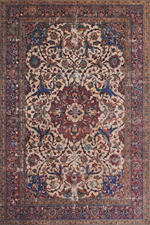 Loloi II Loren Collection LQ-11 Sand / Multi, Traditional 2'-3" x 3'-9" Accent Rug