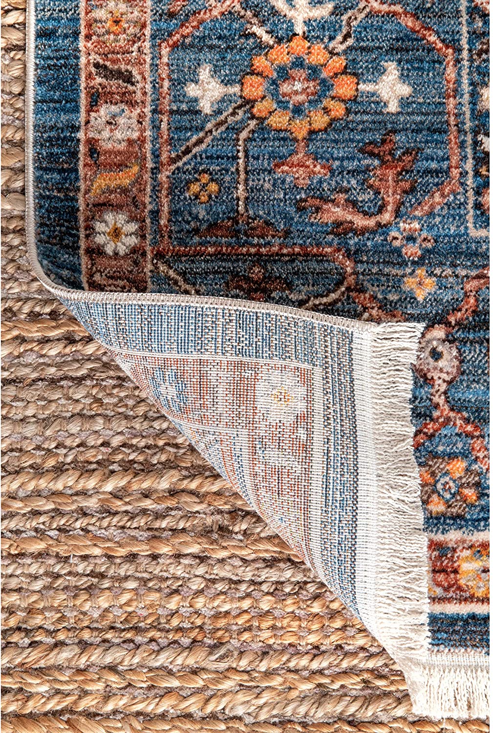 Mabel Tribal Area Rug,  Rust