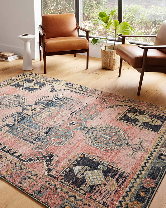 Jocelyn Collection Rose / Rose Transitional Soft Area Rug