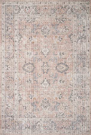 Loloi II Skye Collection SKY-03 Turquoise / Terracotta, Traditional 2'-0" x 5'-0" Accent Rug