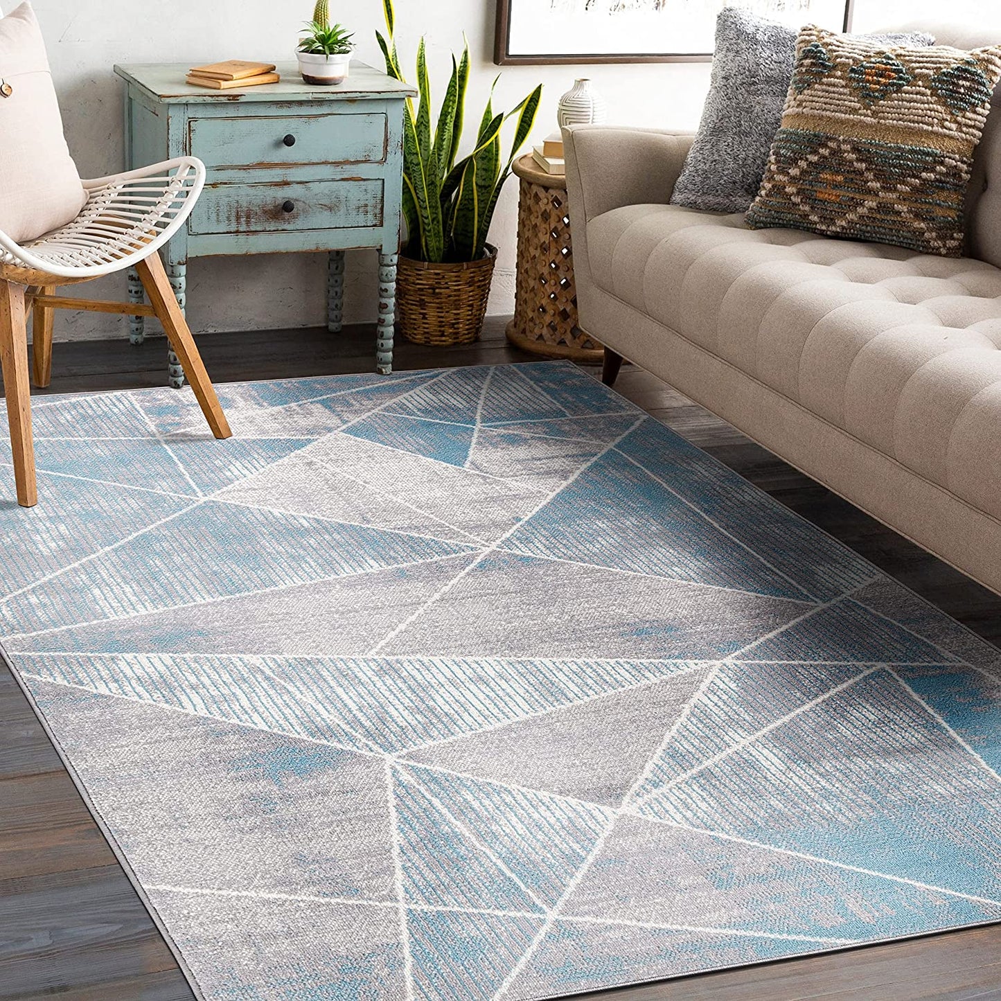 Basel Geometric Modern Area Rug