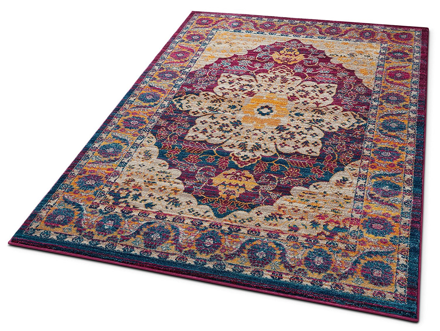 Vintage Medallion Lavender Area Rugs