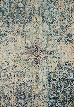 Loloi II Nadia NN-01 Ivory / Multi Transitional Area Rug 8'-0" x 11'-0"