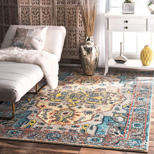 Corbett Vintage Boho Grey Soft Area Rugs - Multiple Sizes Available