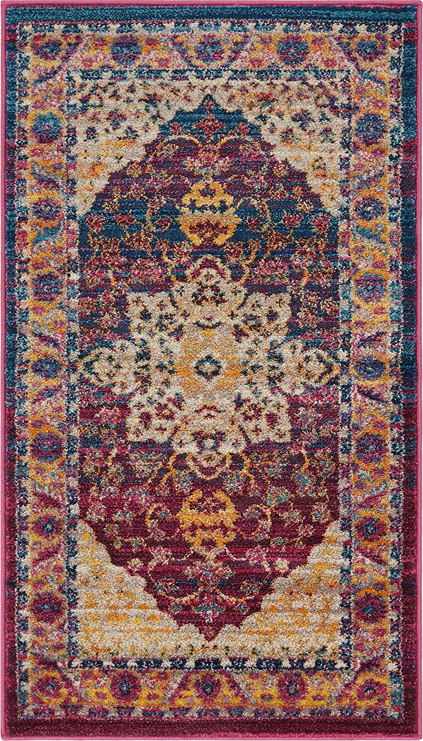 Vintage Medallion Lavender Area Rugs