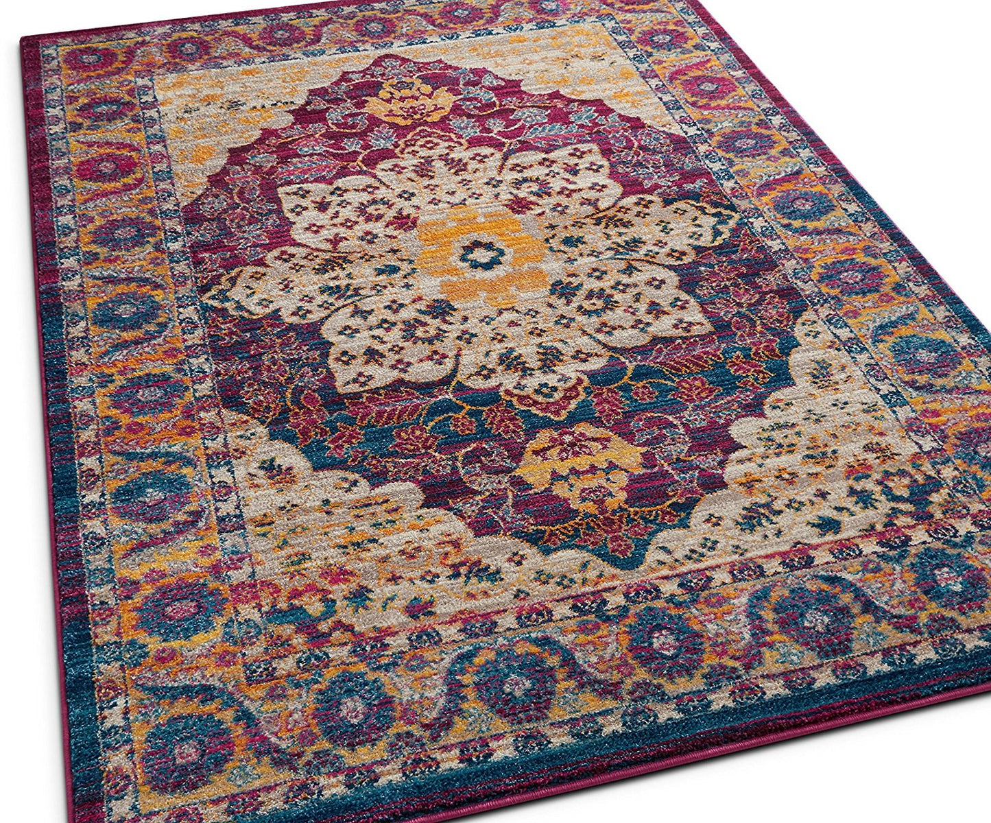 Vintage Medallion Lavender Area Rugs