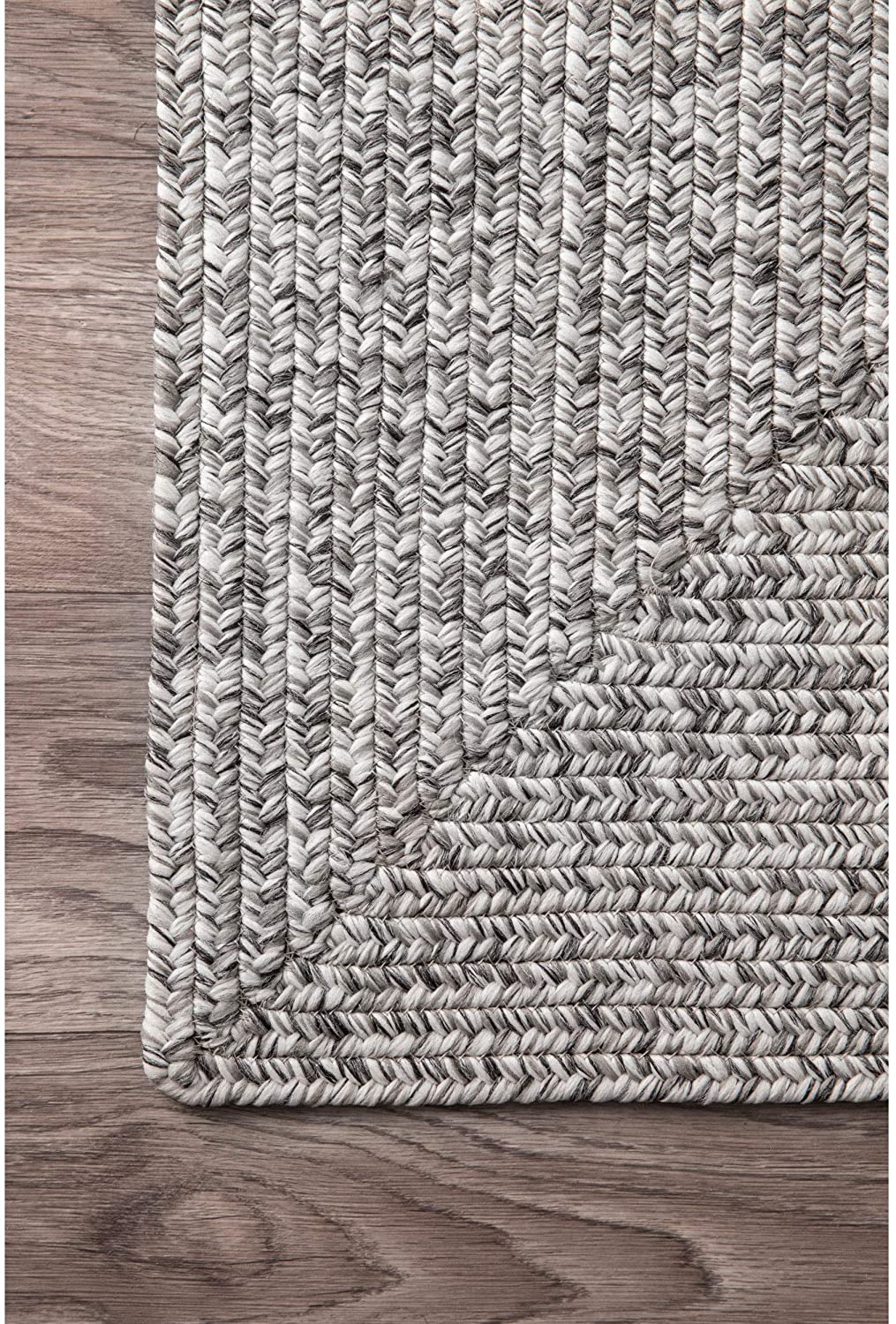 Braided Handmade Grey Indoor/Outdoor Soft Area Rug